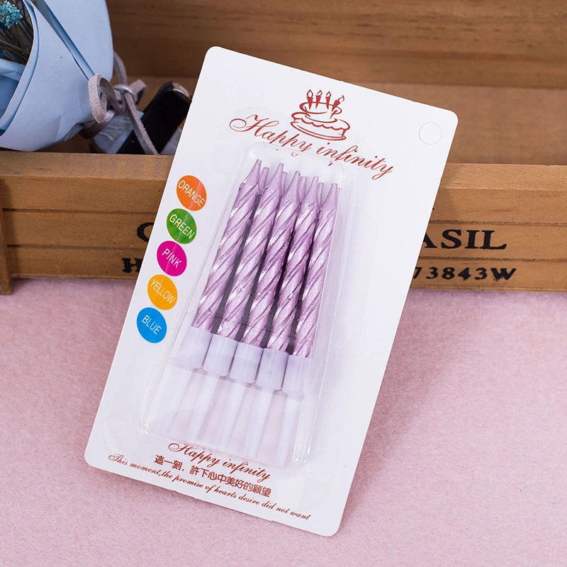 Bougies d’Anniversaire Roses