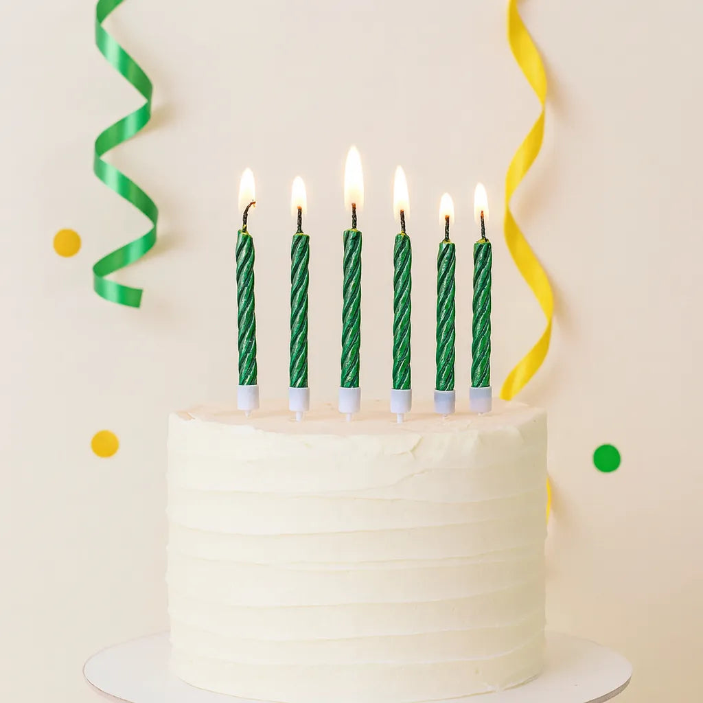 Bougies d'Anniversaire Vertes
