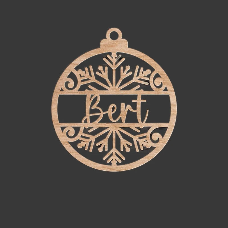 Boule Personnalisée Prénom en Bois