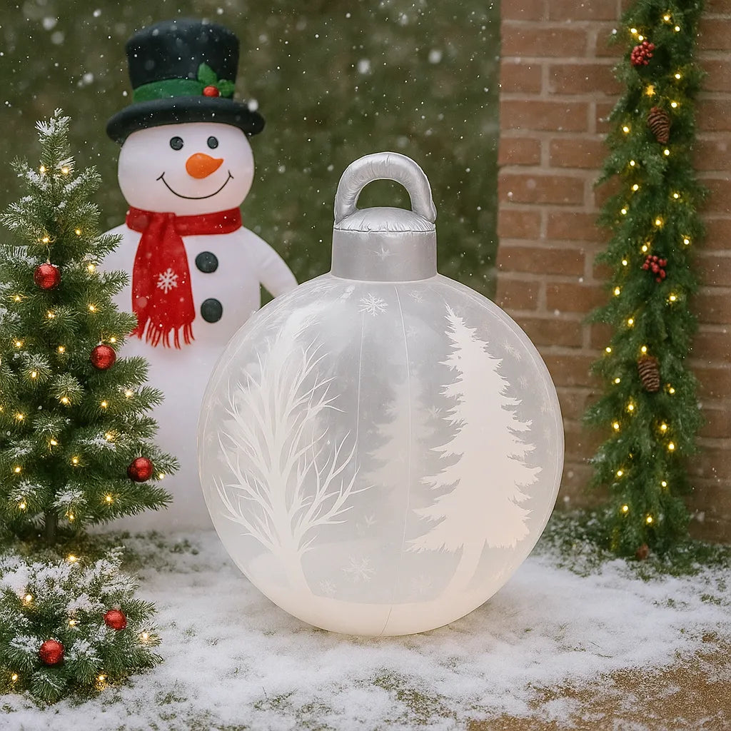 Boule de Noël Géante Epurée chic