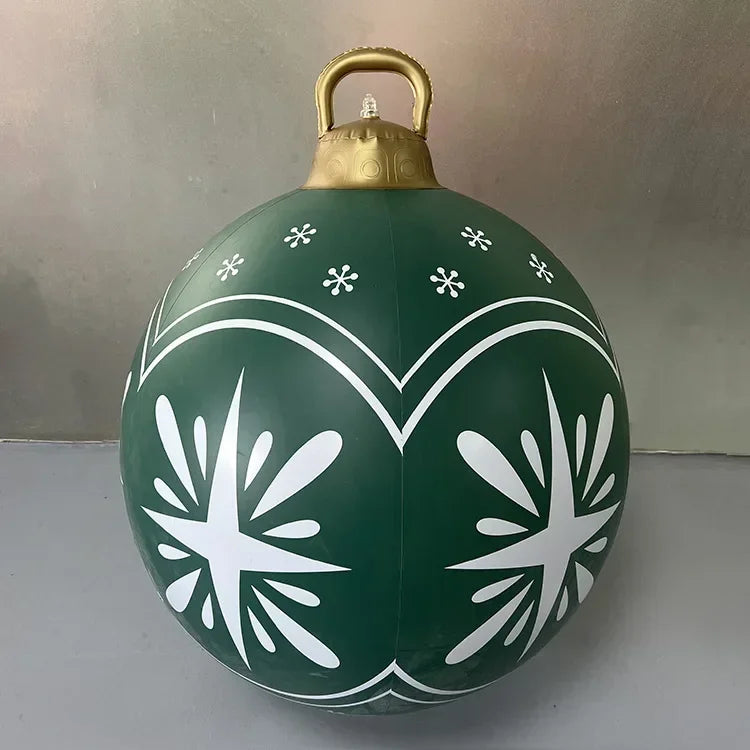 Boule de Noël Verte Gonflable