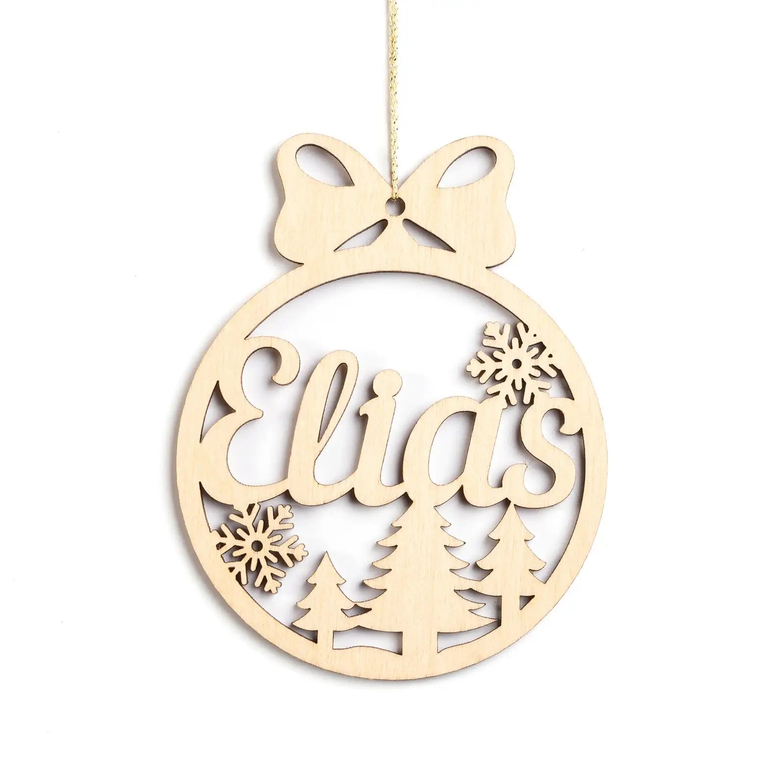 Boule en Bois Personnalisable stylé