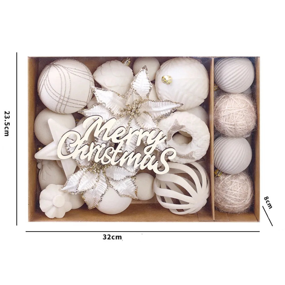 Boules Décoratives Blanches Artisanales