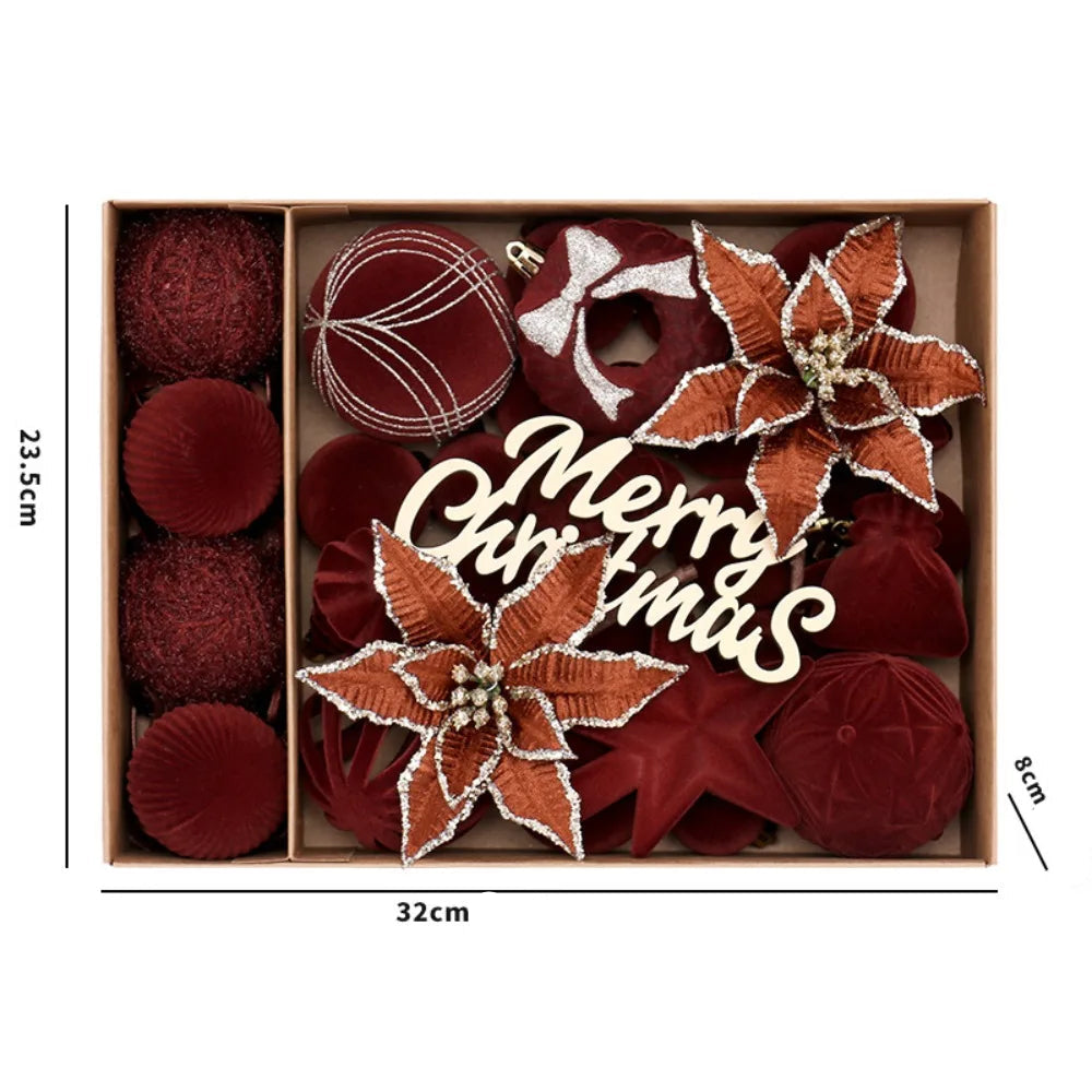 Boules de Noël Artisanales Marron