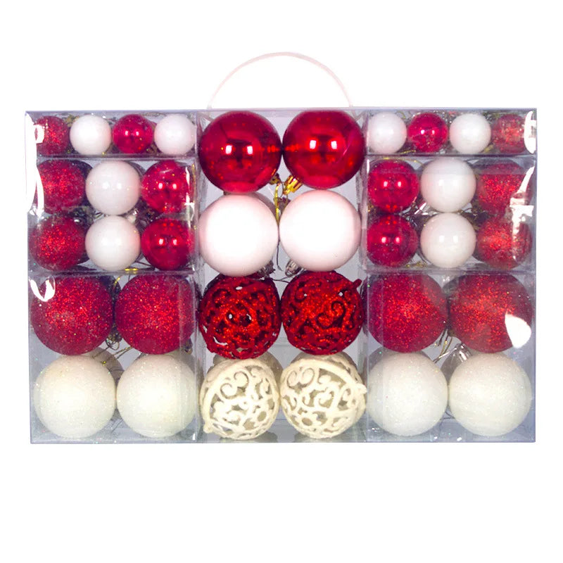 Boules de Noël Rouge et Blanc