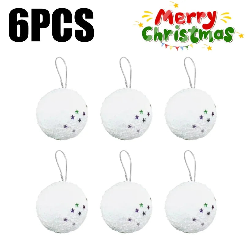 Boules de Noël en Mousse Etoilées