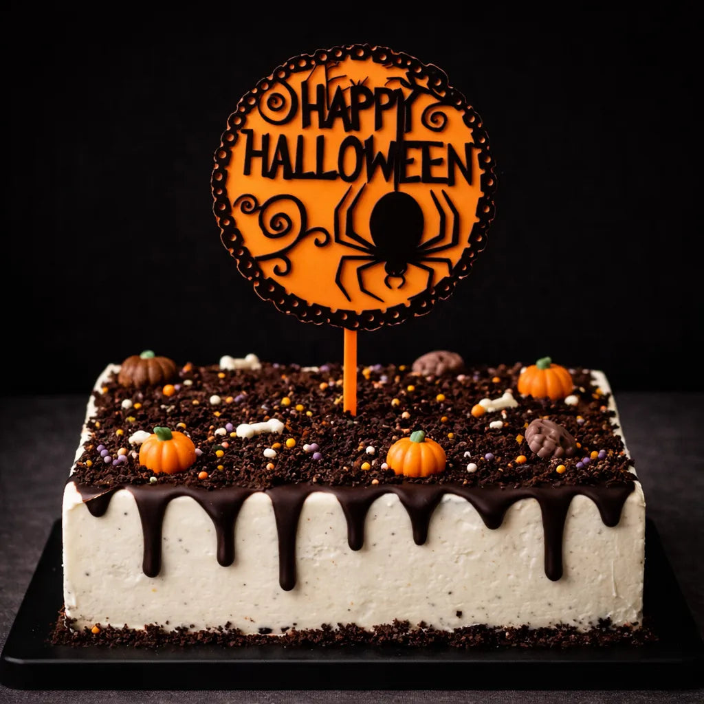 Cake Topper Happy Halloween Design