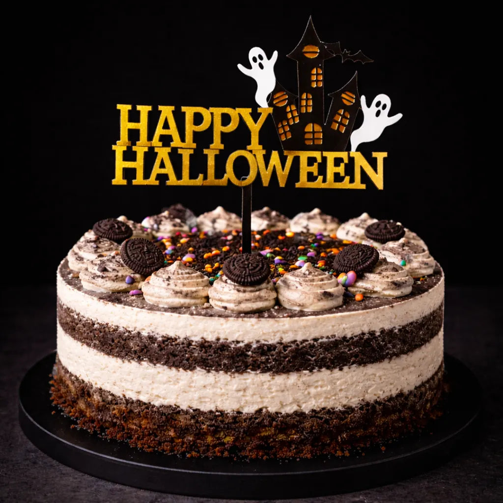 Cake Topper Happy Halloween Doré