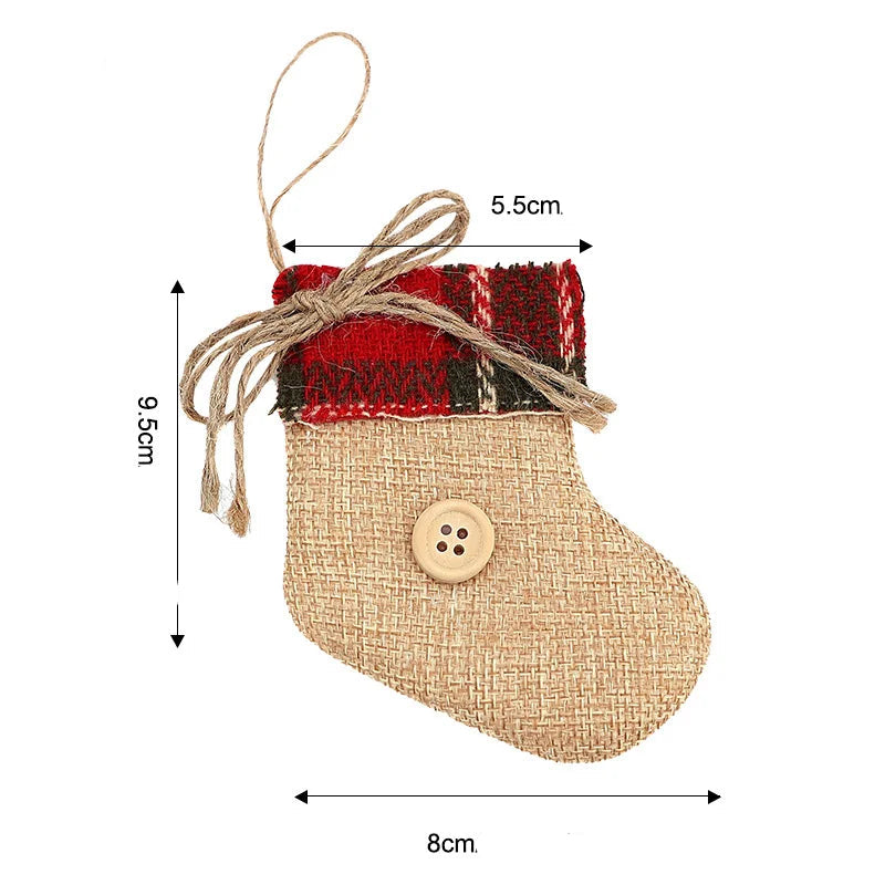 Chaussette de Noël Style Nordique chic