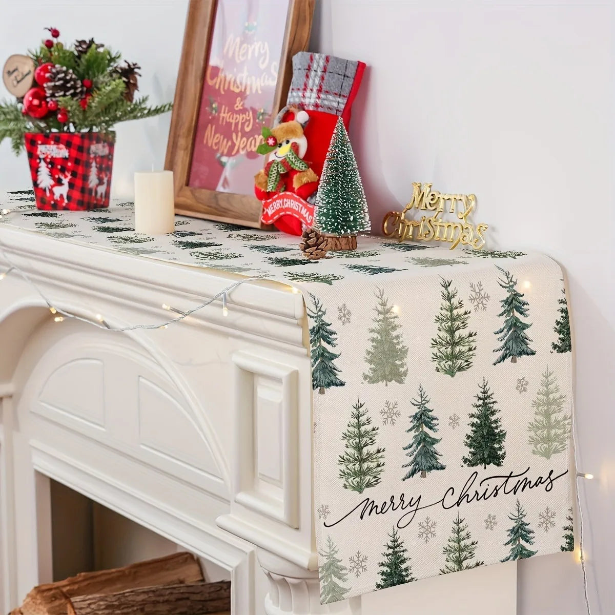 Chemin de Table Arbre de Noël Chic