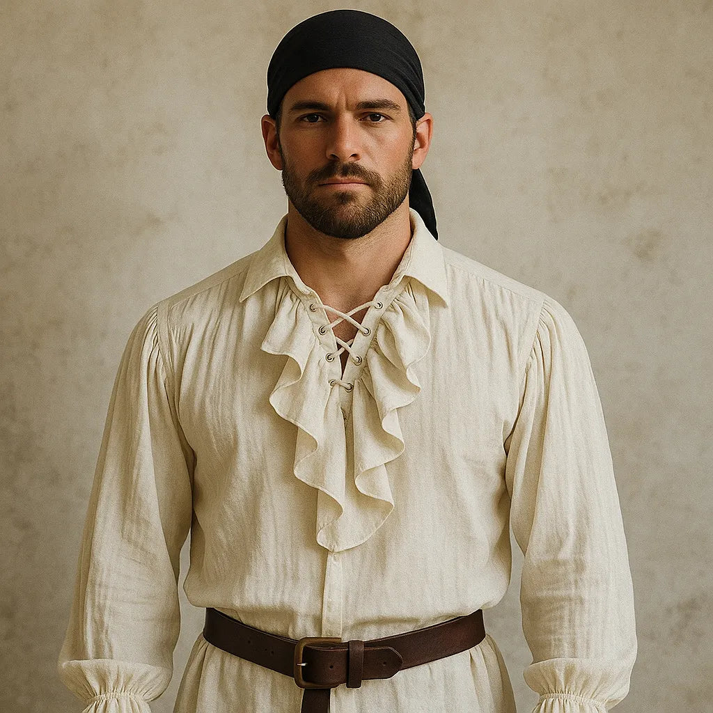 Chemise Cosplay Pirate Beige