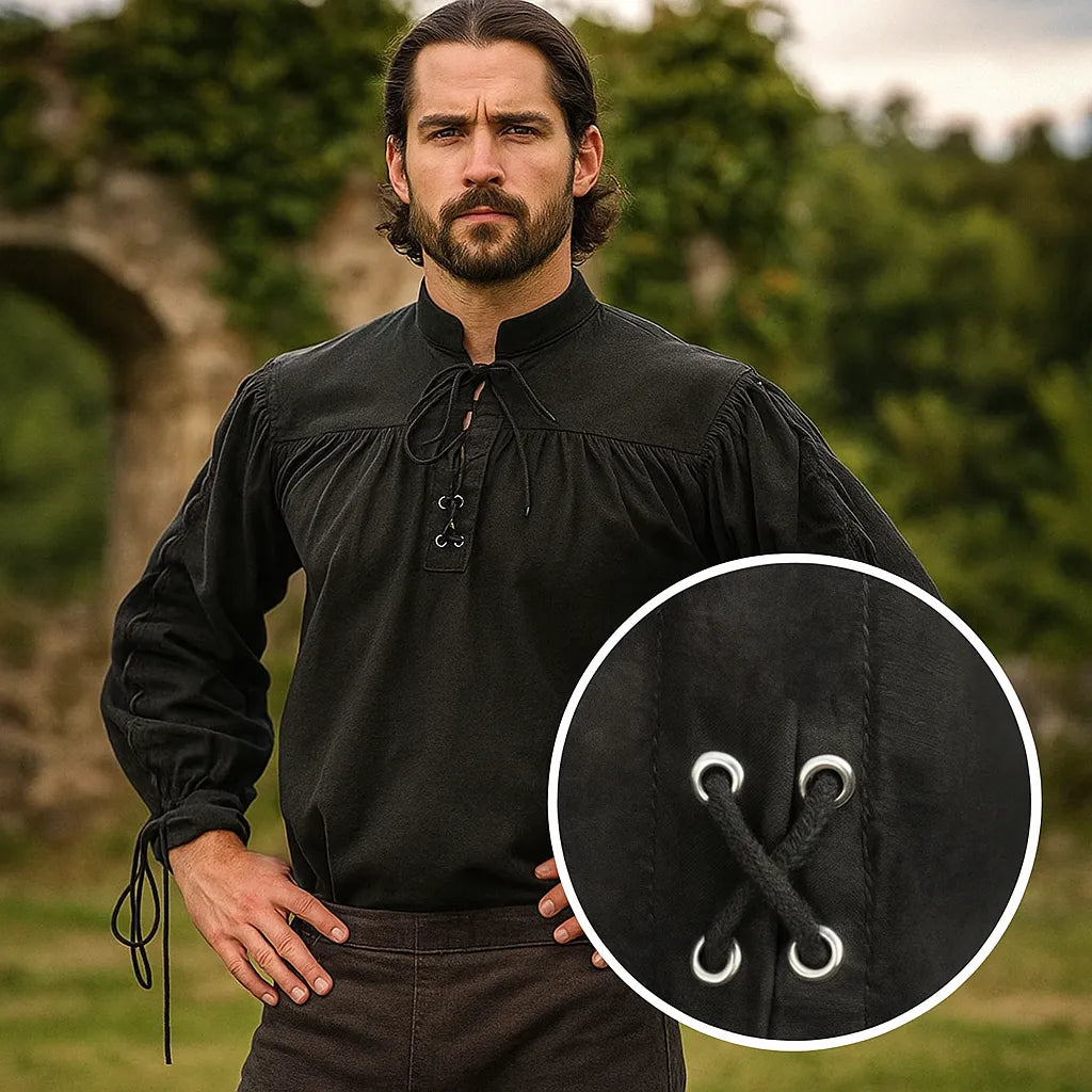 Chemise Pirate Noire