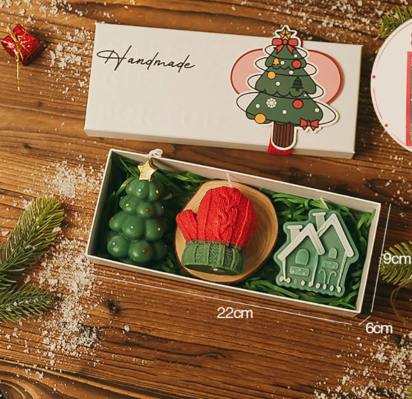 Coffret de Bougies Décoratives de Noël