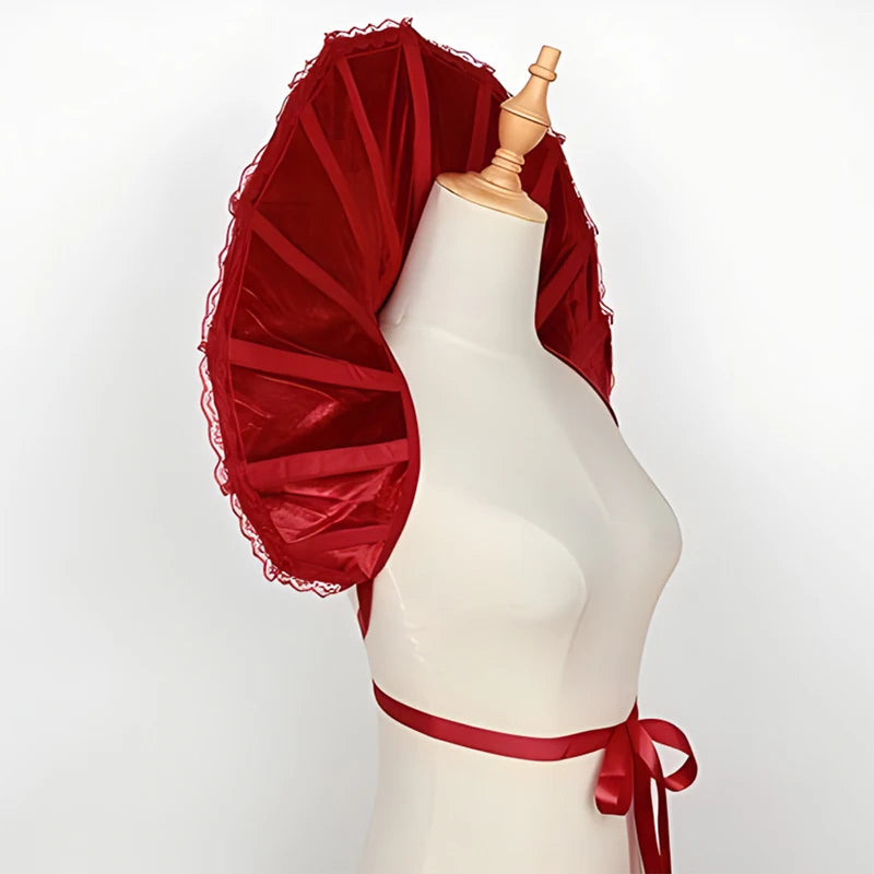 Col Montant Vampire Rouge Unique