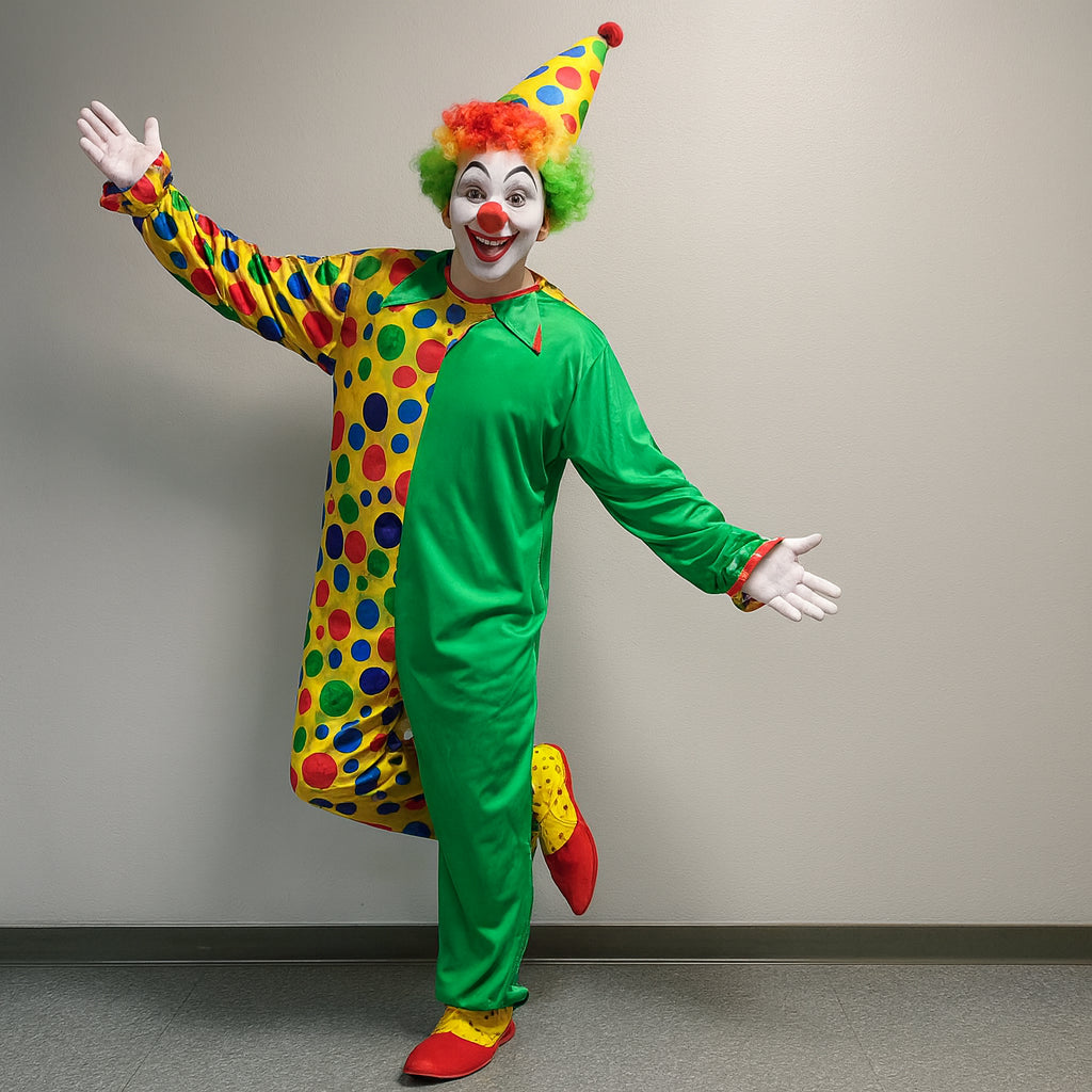 Combinaison Clown Vert et Jaune