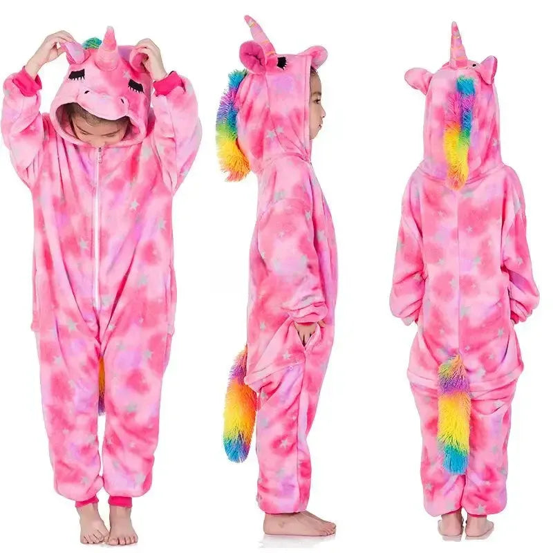 Combinaison Licorne Enfant Rose Stylé
