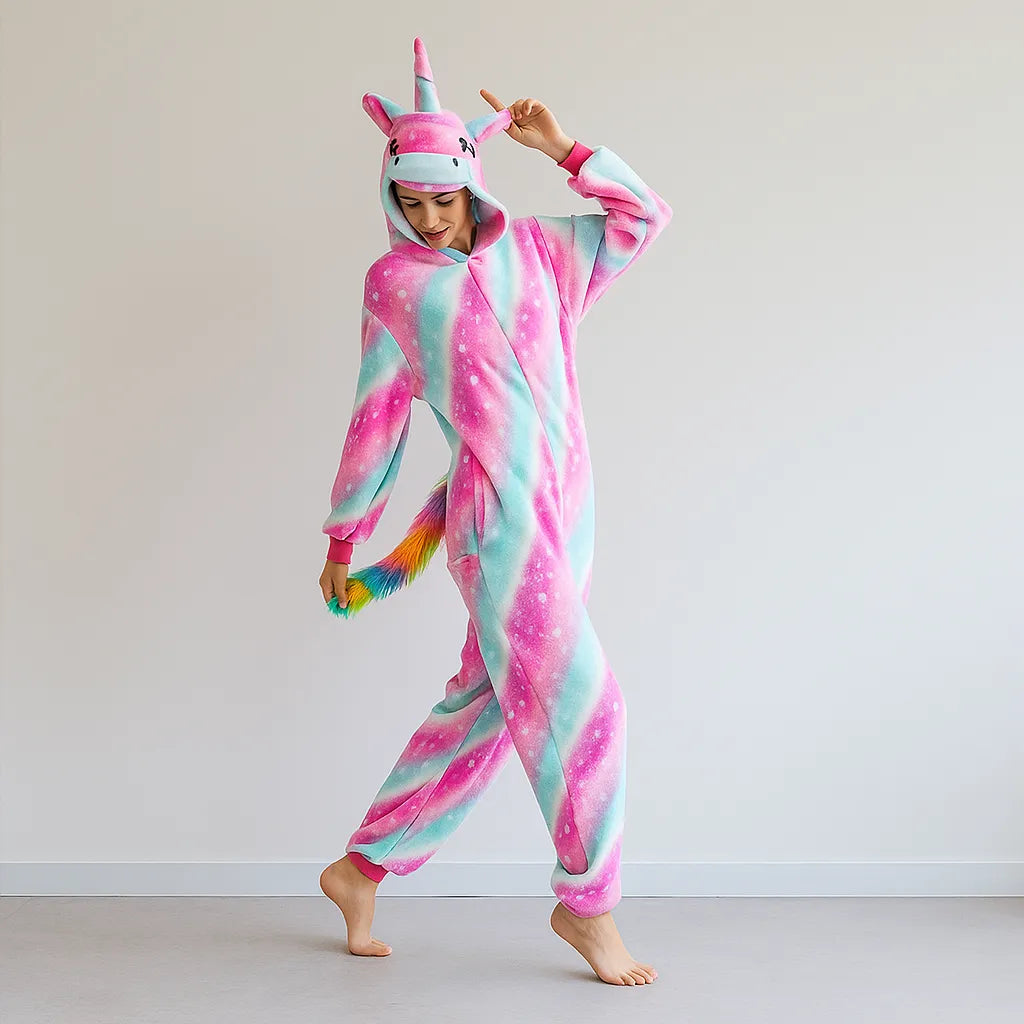 Combinaison Licorne Rose et Bleue