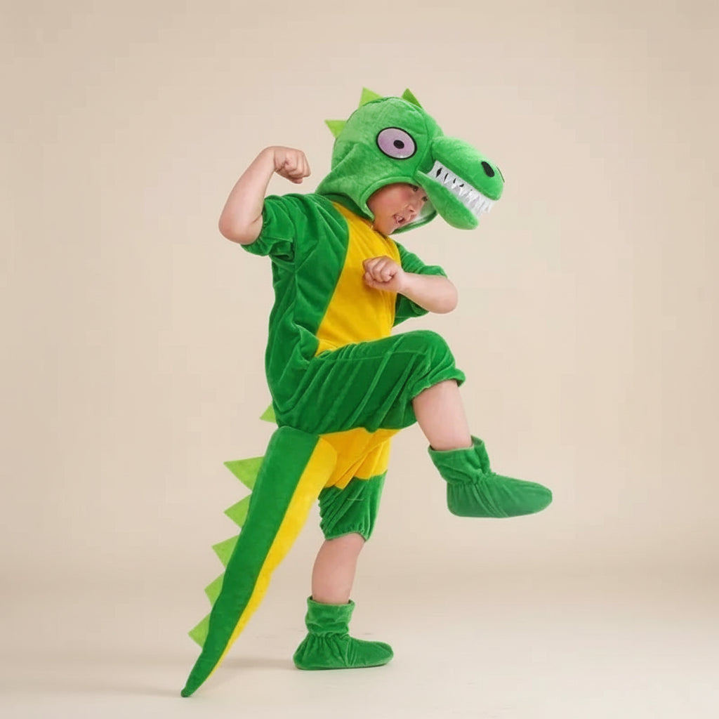 Combinaison Verte Dinosaure Enfant