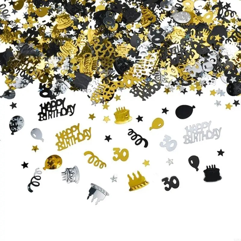 Confettis Happy Birthday 30th Design