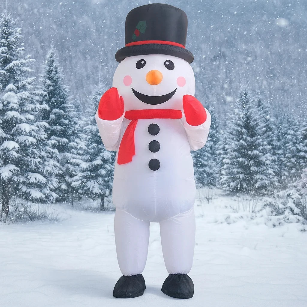 Costume Bonhomme de Neige Gonflable