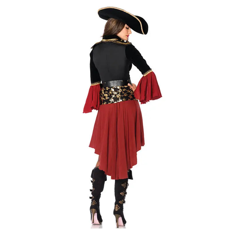 Costume Capitaine Pirate Femme dos
