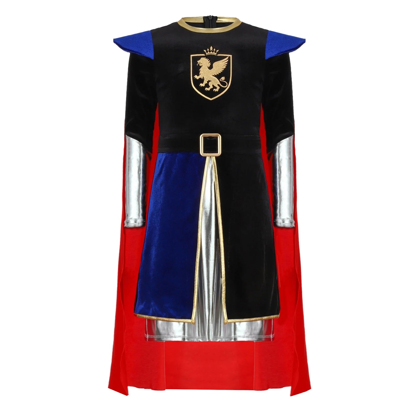 Costume Chevalier Bleu et Noir Unique