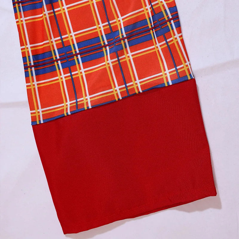 Costume Clown Enfant à Carreaux Manches