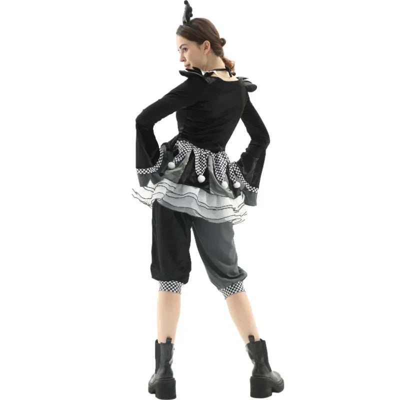 Costume Clown Maléfique Noir Original