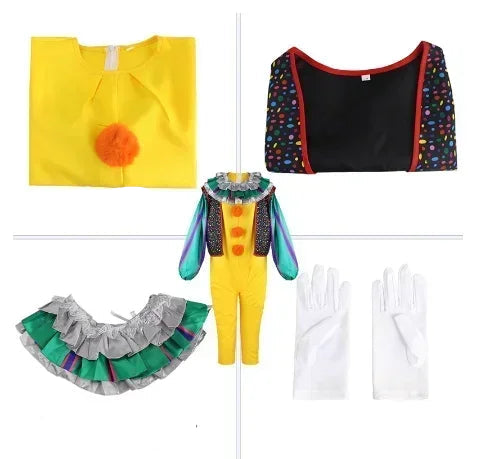 Costume Clown Maléfique Vintage Enfant stylé