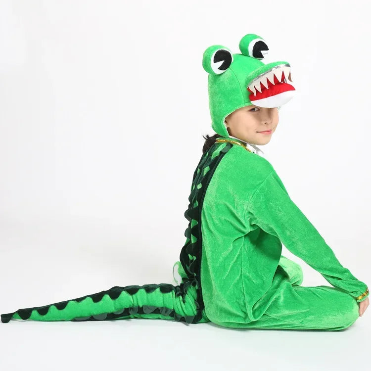 Costume Crocodile Vert Enfant Design