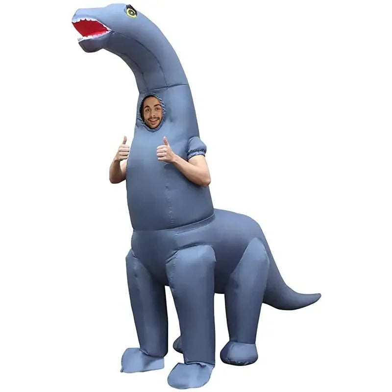 Costume Dinosaure Bleu Gonflable