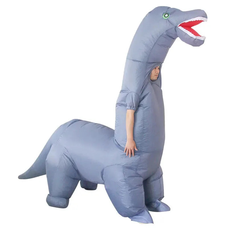 Costume Dinosaure Bleu Gonflable Amusante