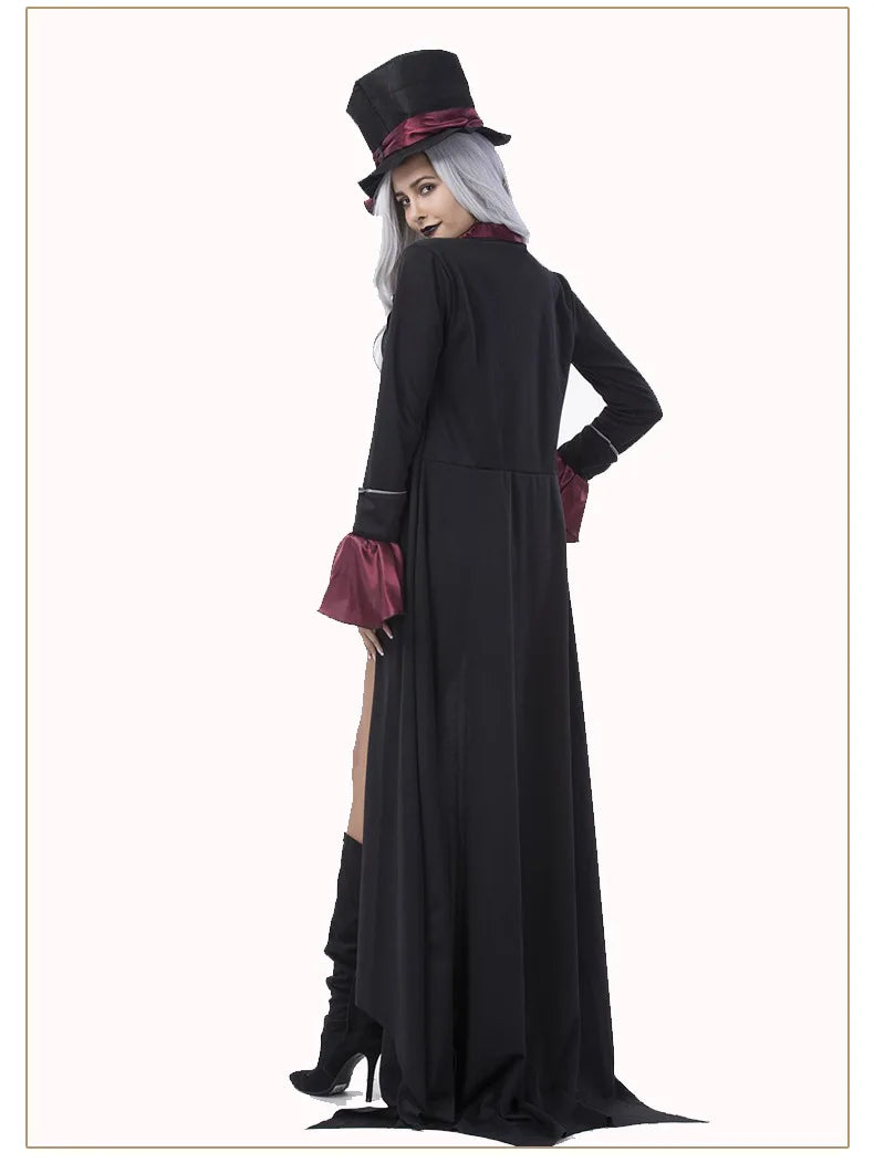 Costume Elégant Vampire Pour Femme Dos