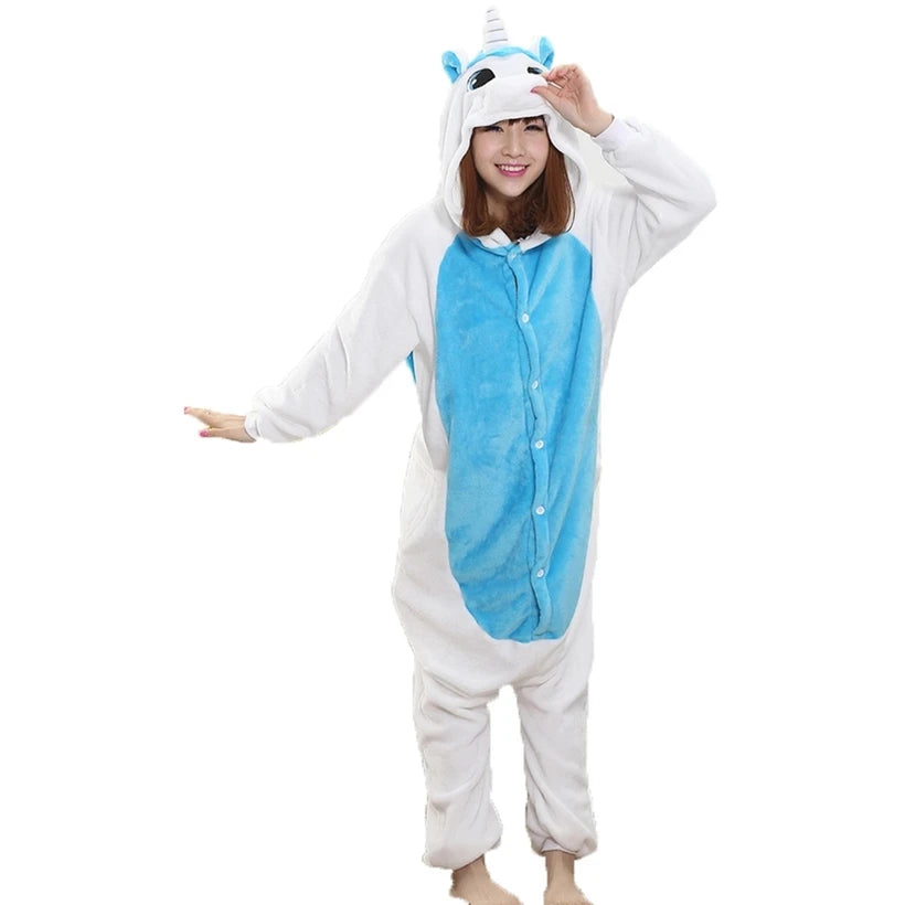 Costume Licorne Blanc et Bleu