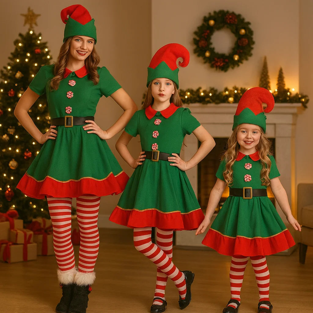 Costume Lutin Vert  Noël