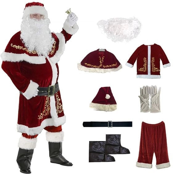 Costume Père Noël de Luxe chic