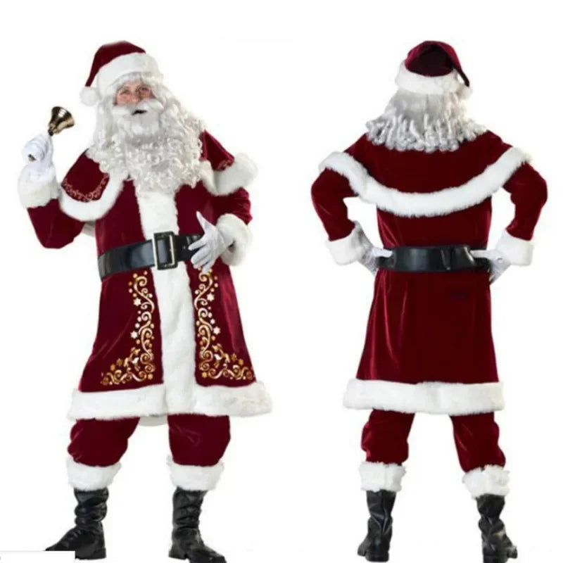 Costume Père Noël de Luxe qualité