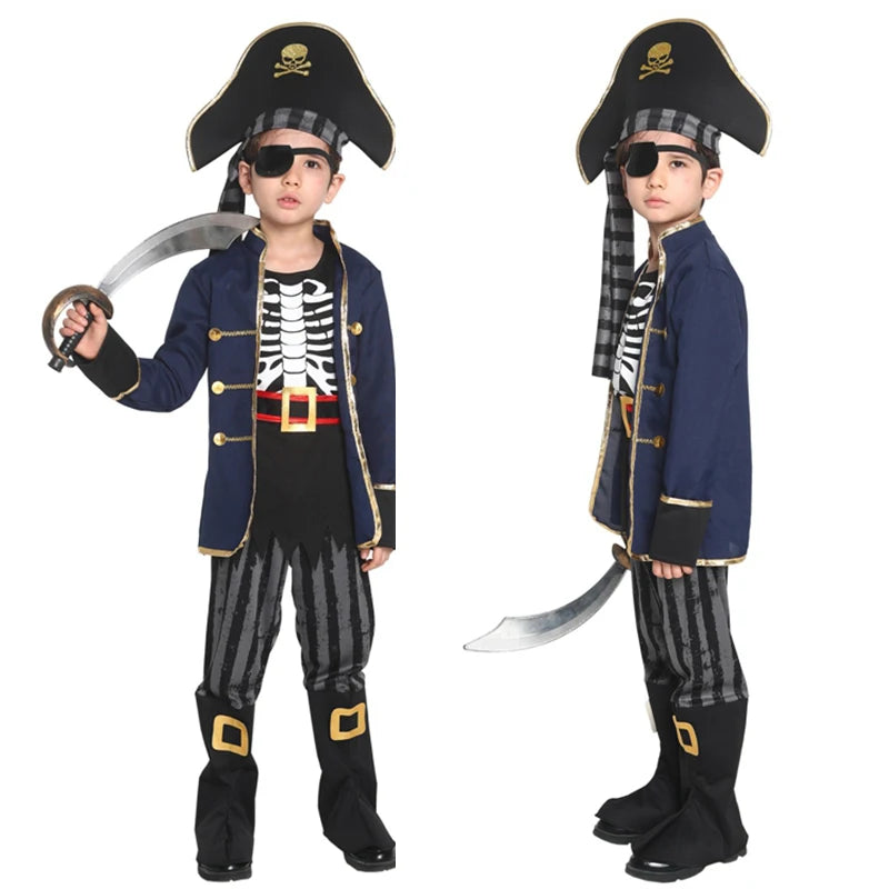 Costume Pirate Bleu Garçon léger