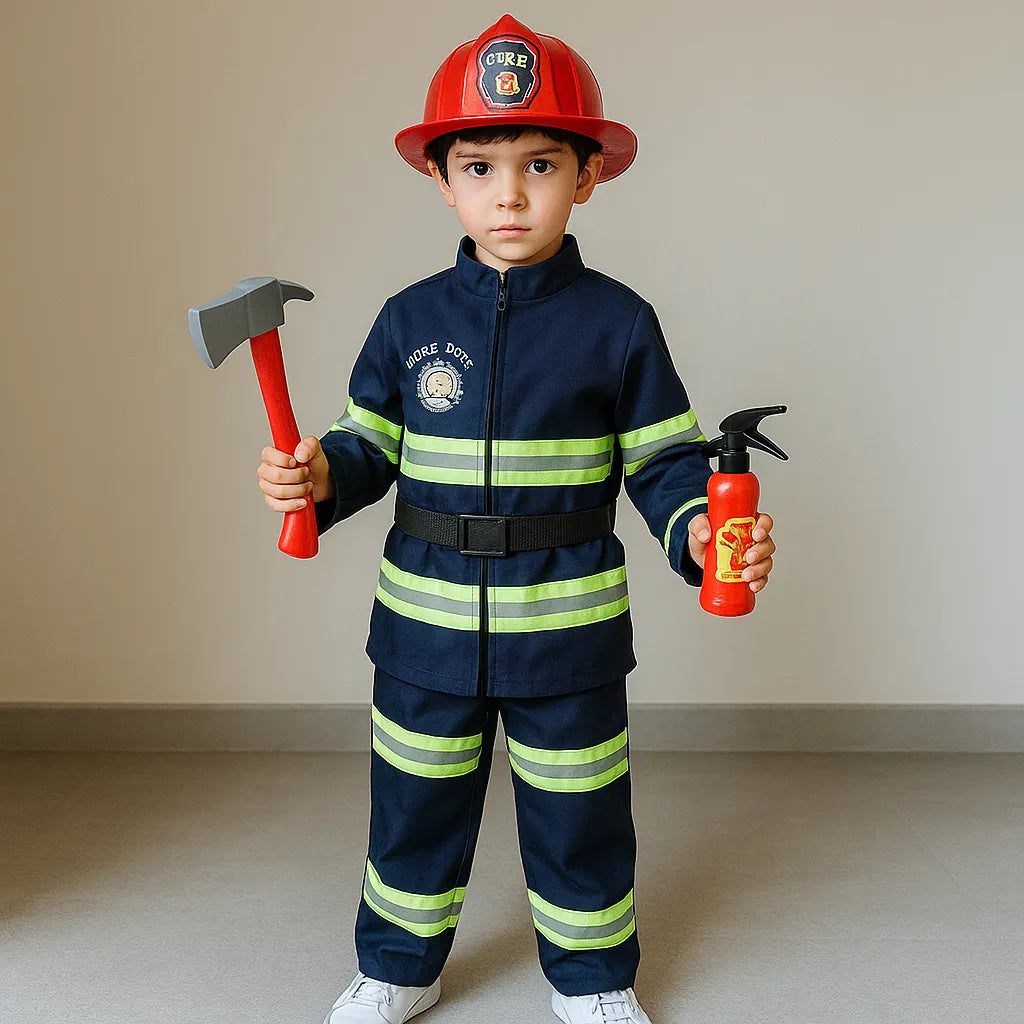 Hojalis 9Pcs Deguisement Pompier Enfant, Costume Pompier Enfant avec Pompier Jouet, Costume de Pompier pour Enfants, Deguisement Pompier5 Ans, Carnaval Noël et le Jeu de Rôle À la Maison Hojalis 9Pcs Deguisement Pompier Enfant, Costume Pompier Enfant avec Pompier Jouet, Costume de Pompier pour Enfants, Deguisement Pompier5 Ans, Carnaval Noël et le Jeu de Rôle À la Maison
