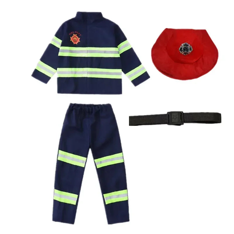 Costume Pompier Bleu Original
