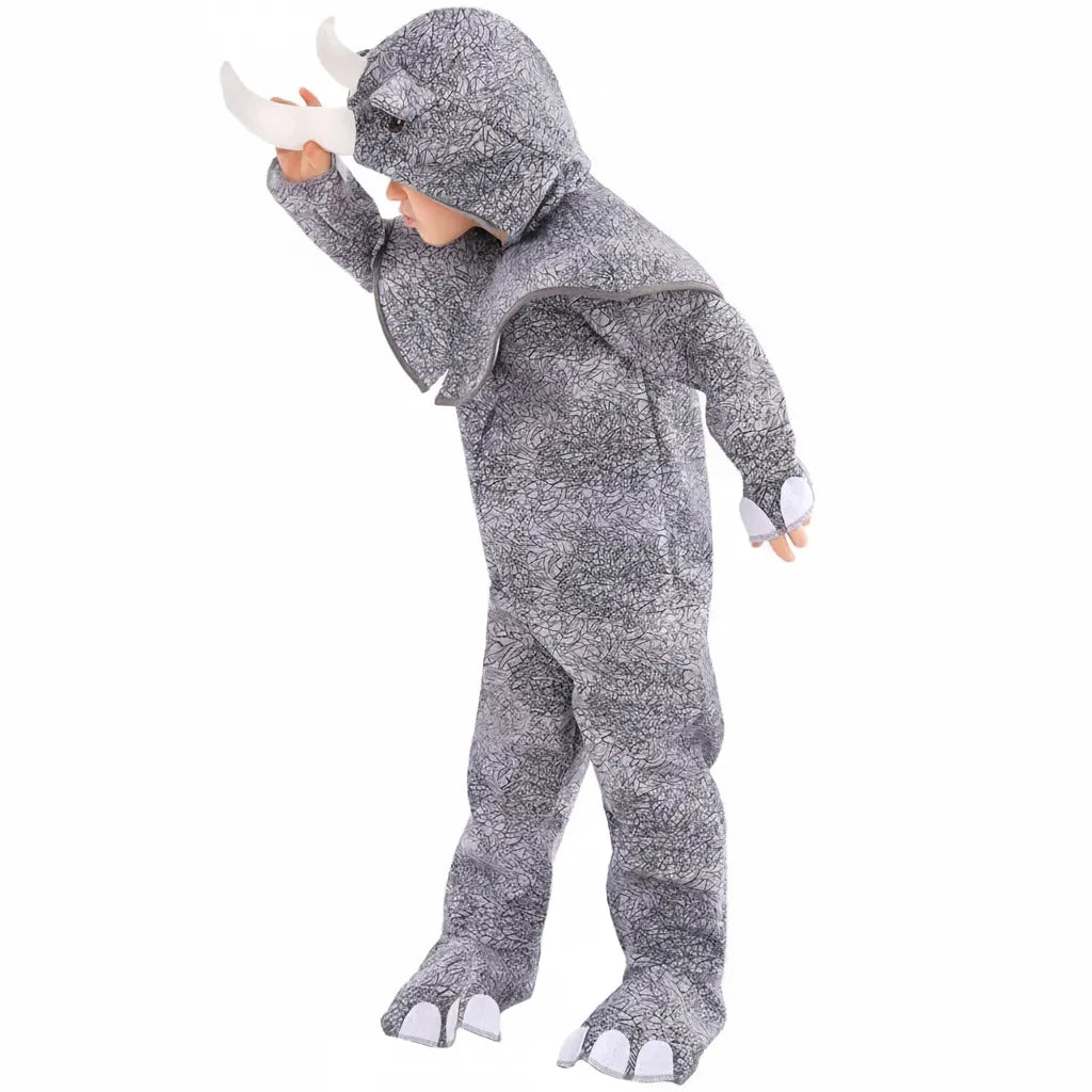 Costume Rhinocéros Enfant Gris Original