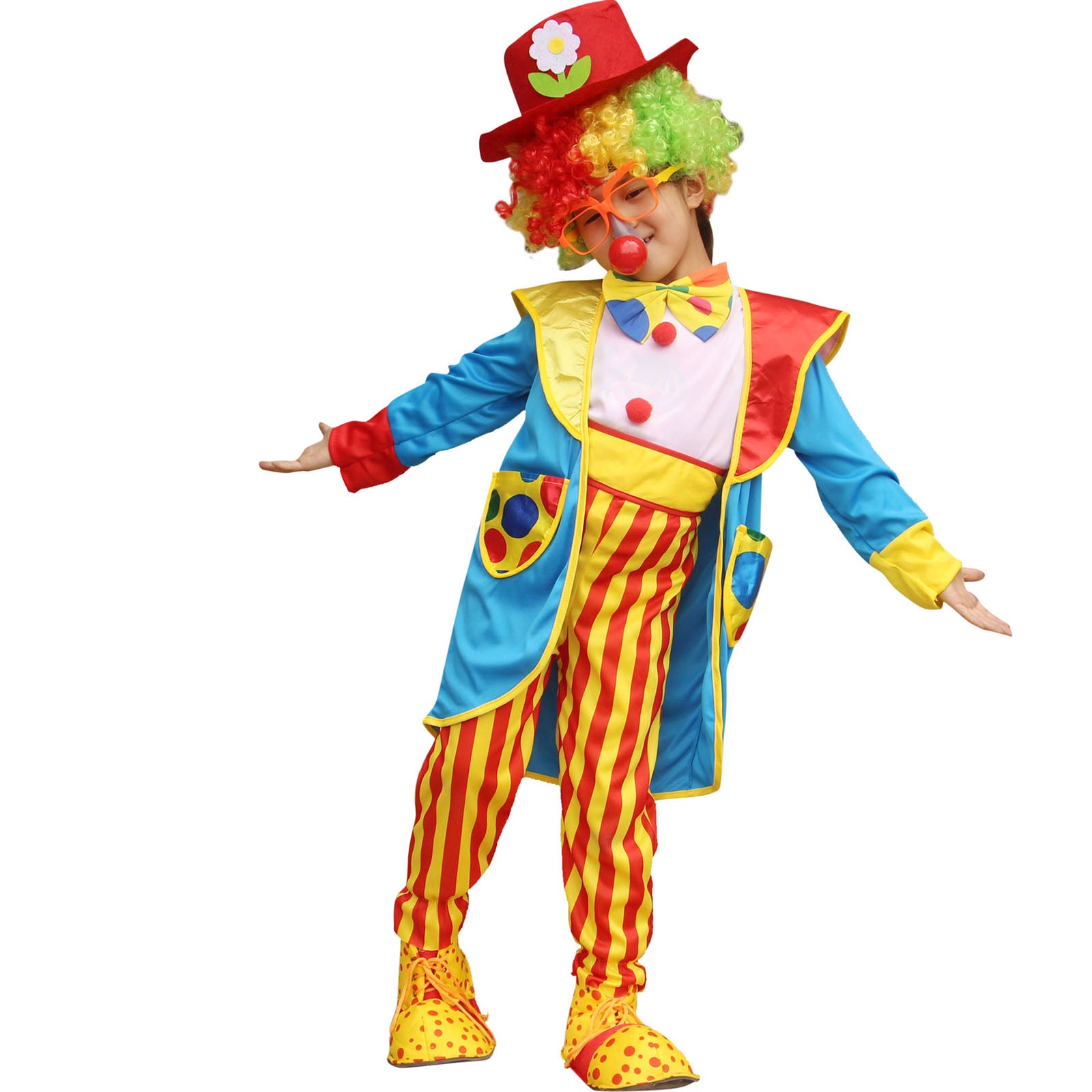 Costume de Clown Coloré Garçon Drôle