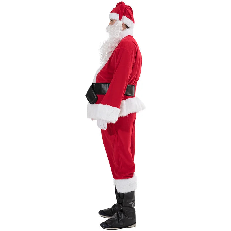 Costume de Père Noël Homme en Polyester
