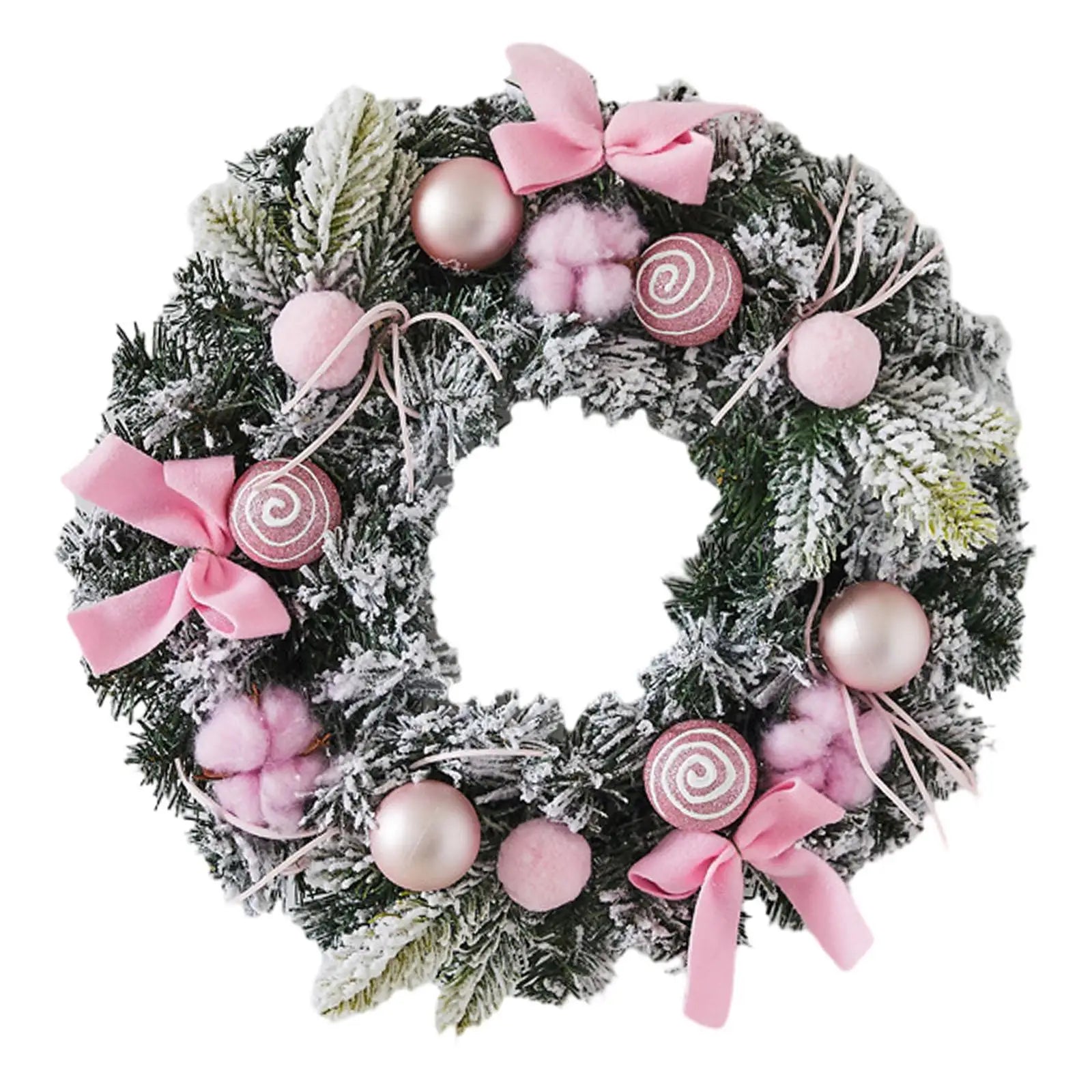 Couronne de Noël Rose Design