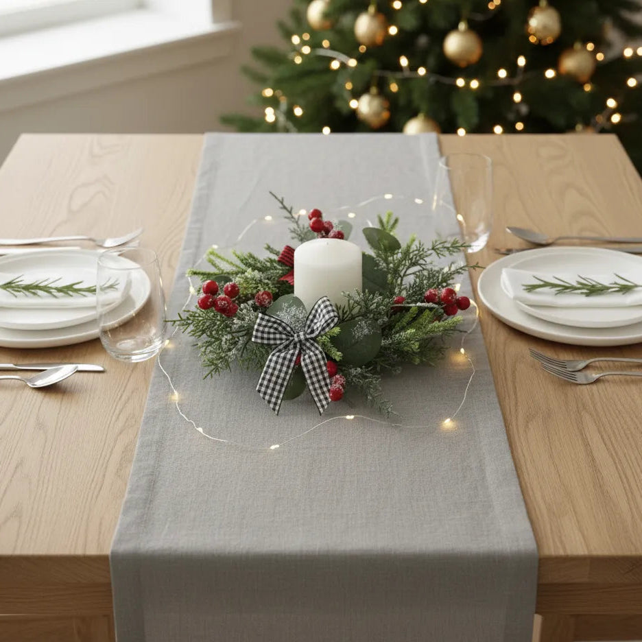 Couronne de Table pour Bougie à Nœud