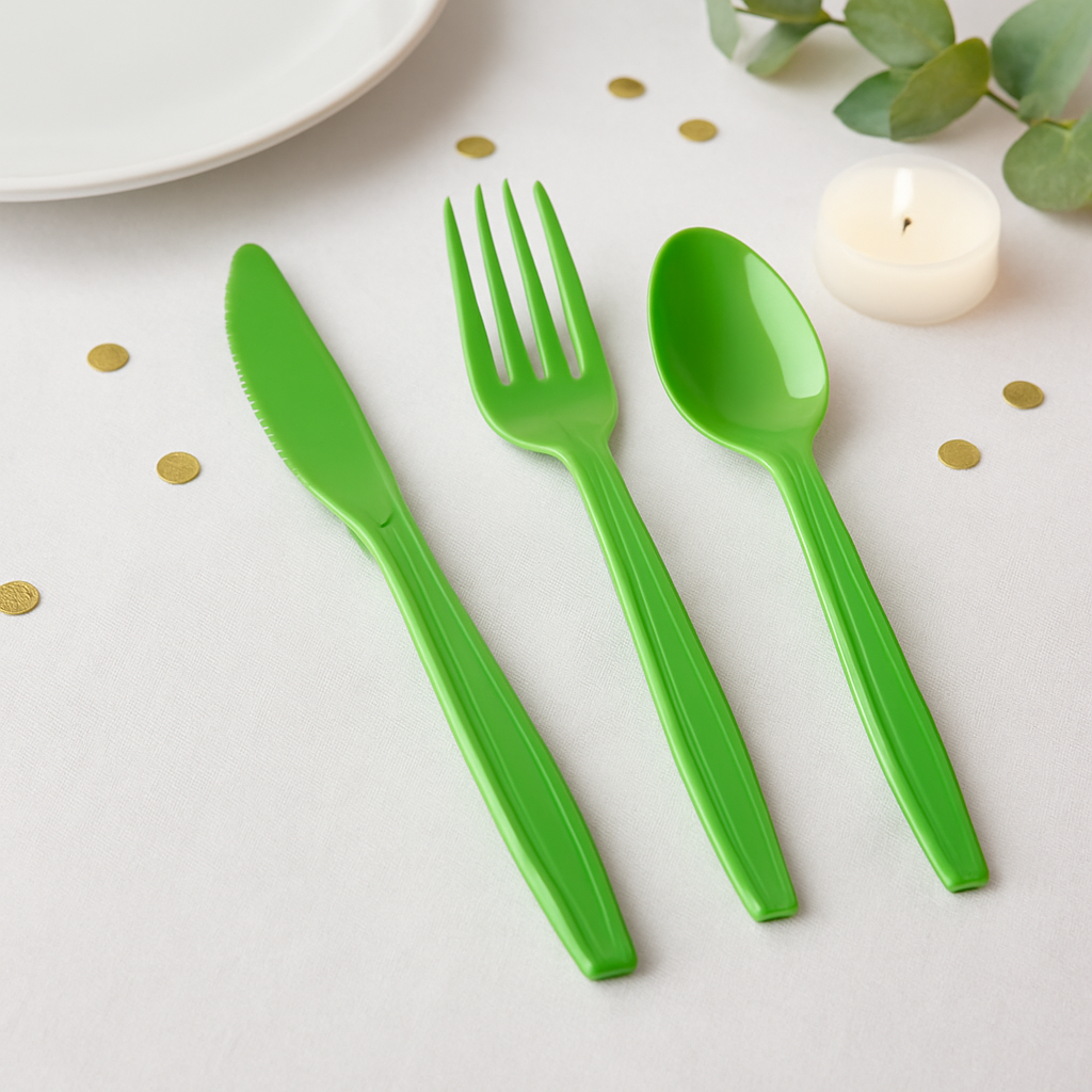 Couvert Jetable Vert
