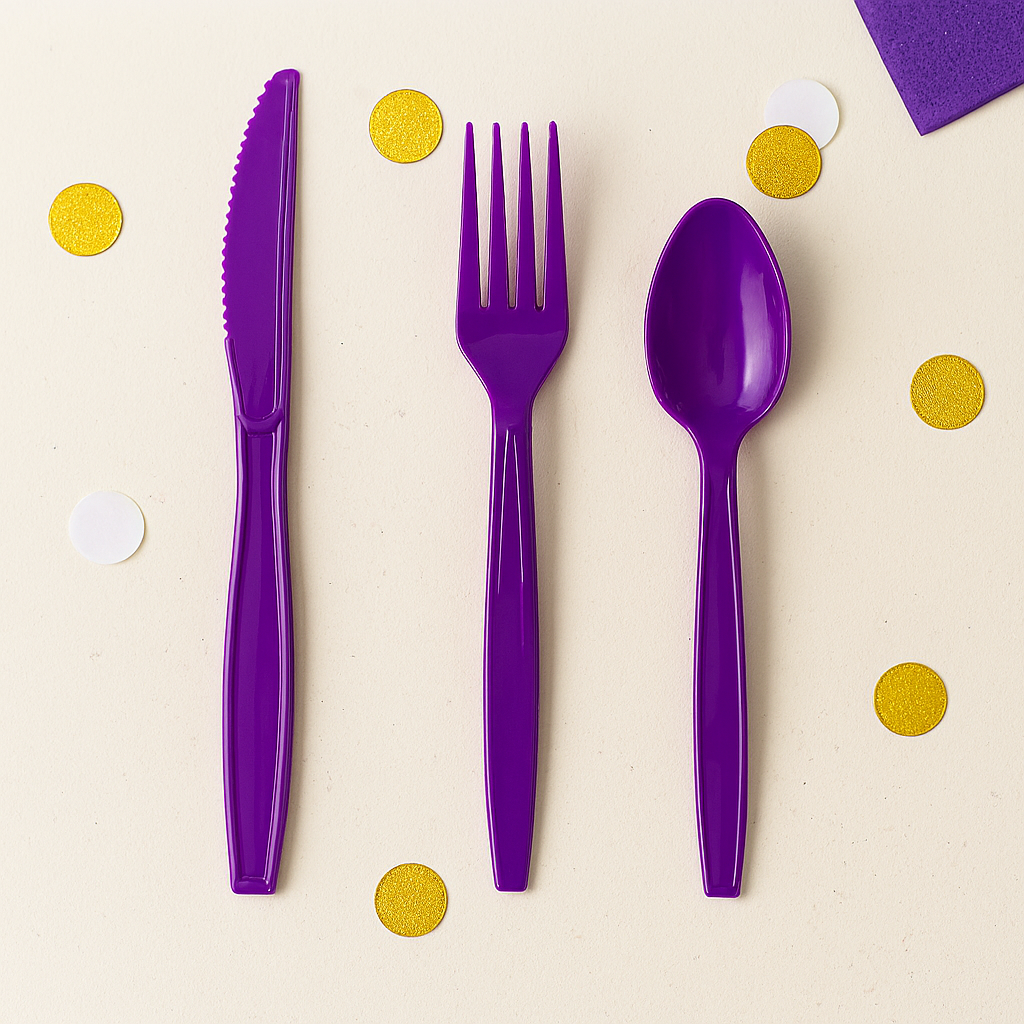 Couvert Jetable Violet