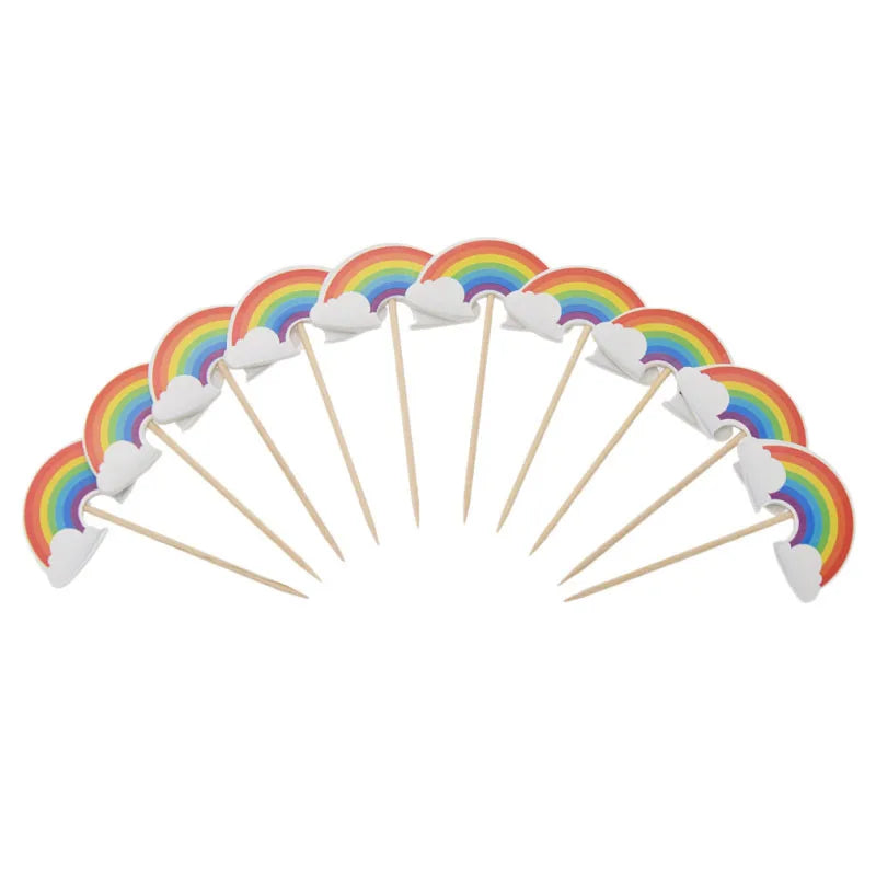 Cupcake Topper Arc-en-Ciel