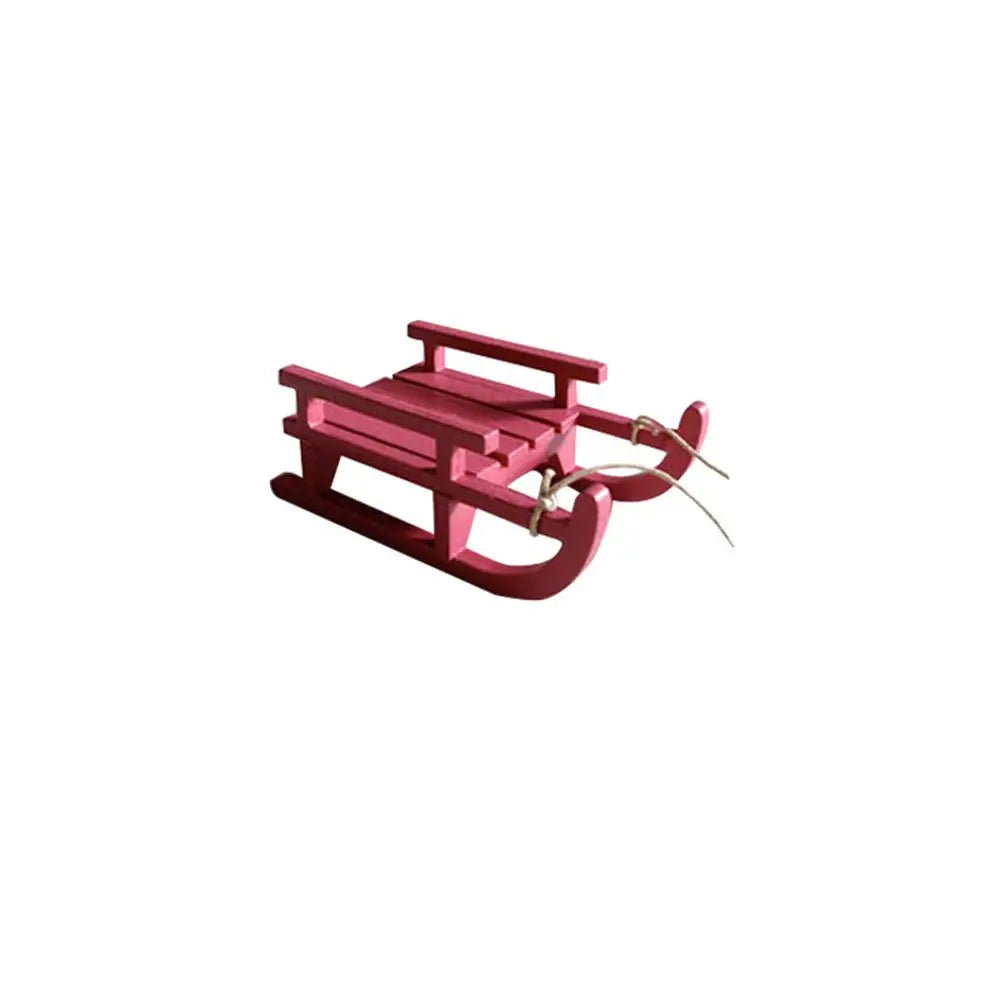 Déco Petit Traîneau Noël Rouge Minion