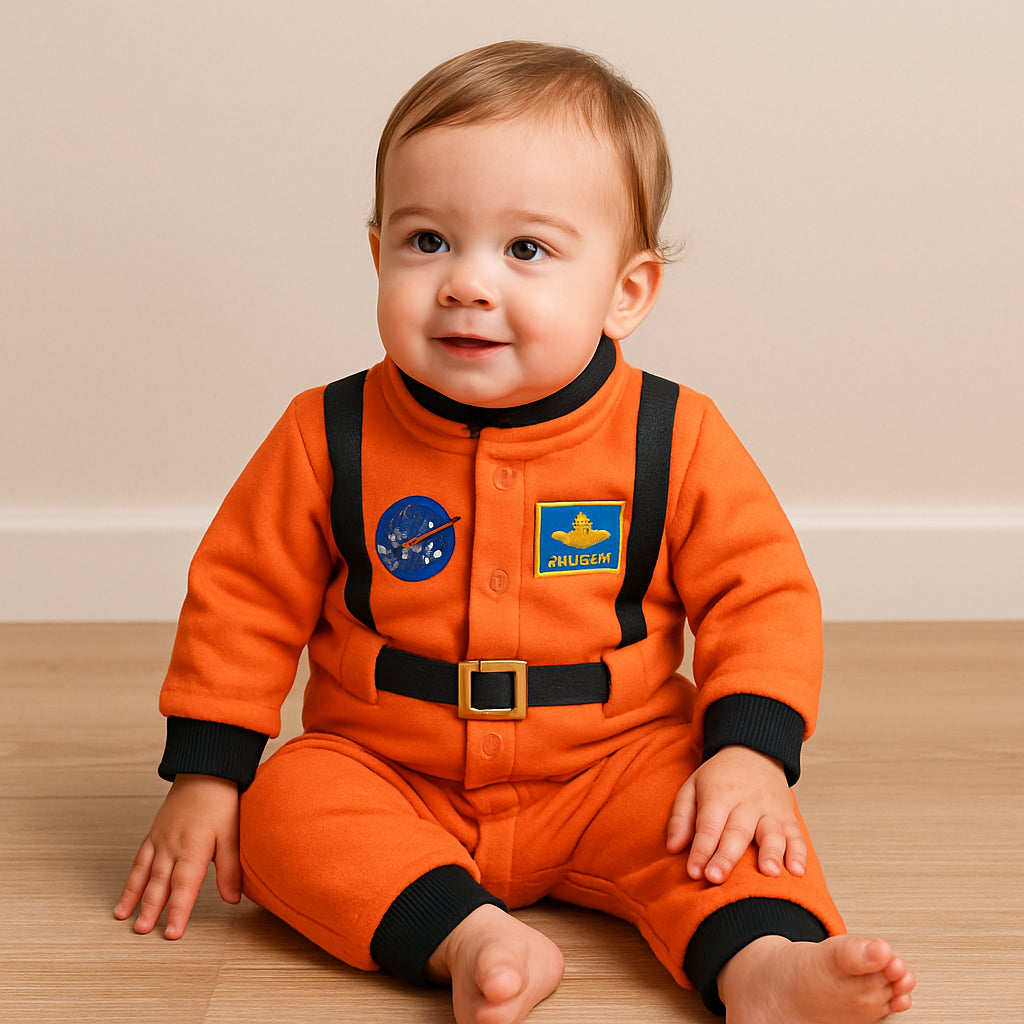 Déguisement Astronaute Orange Bébé